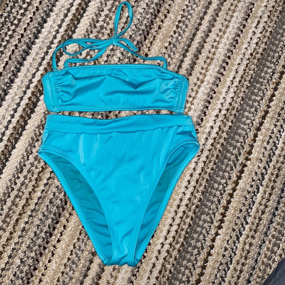 Blue bikini